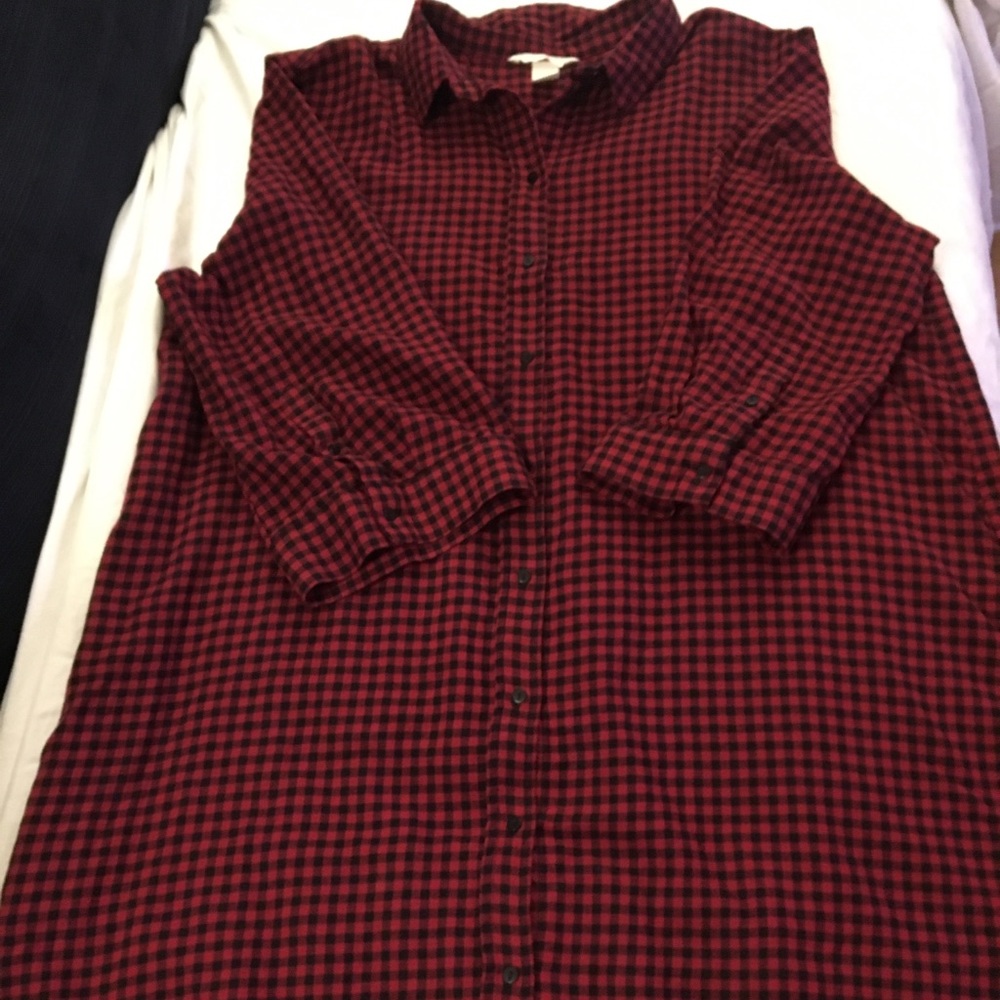 Long Flannel Shirt/Dress